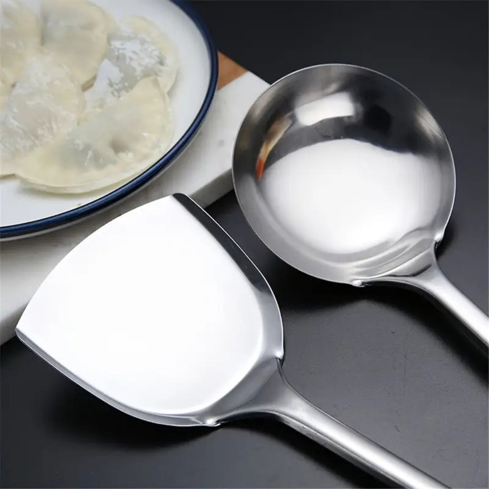 SteelMaster Set - Stainless Steel Cooking Utensils - Durable Design - Kitchen Essentials