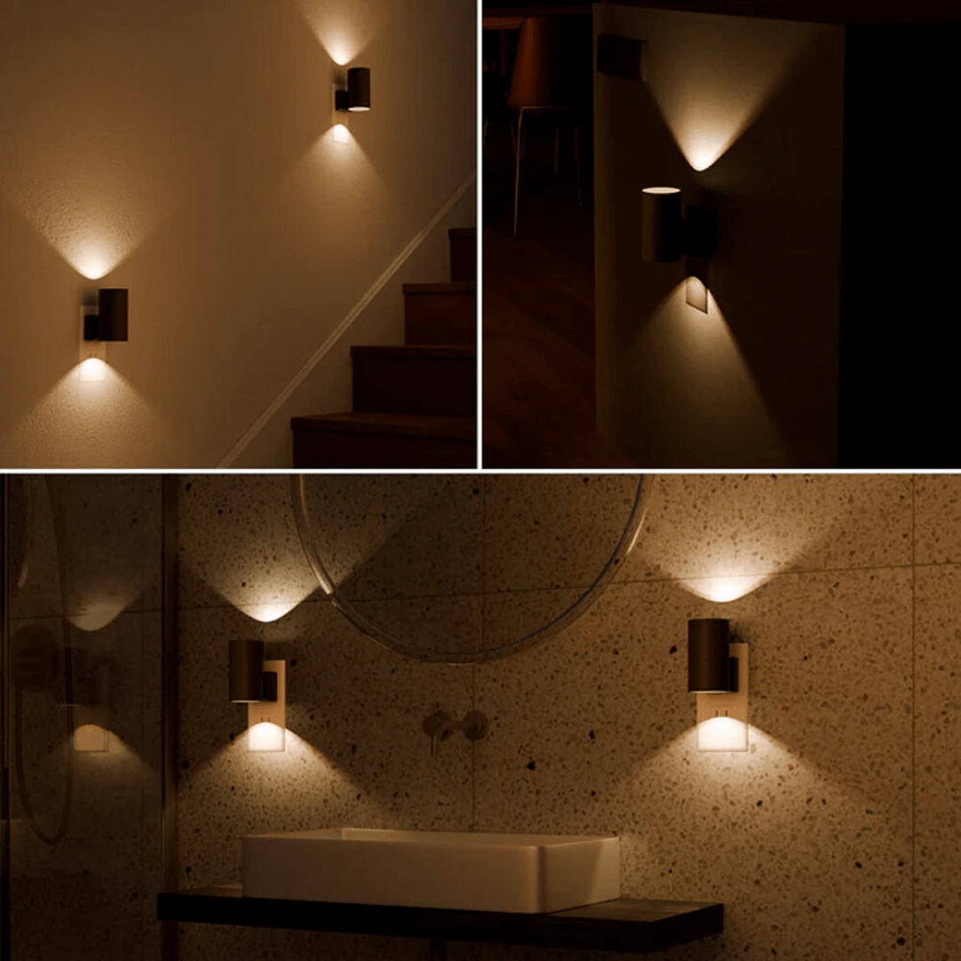 Lumora – Plug-In LED Wall Lamp with Smart Auto Mode