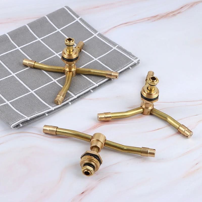 SpinJet Pro – 360° Brass Garden Sprinkler – Adjustable Watering System