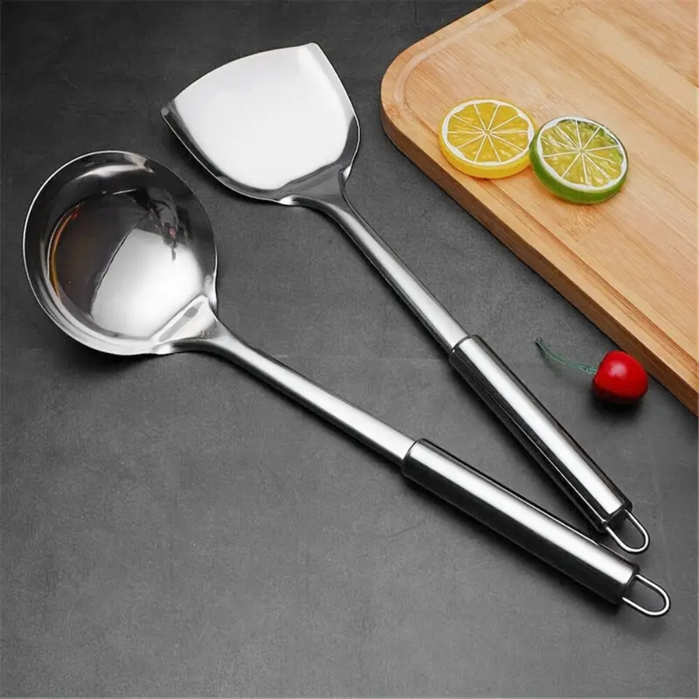 SteelMaster Set - Stainless Steel Cooking Utensils - Durable Design - Kitchen Essentials