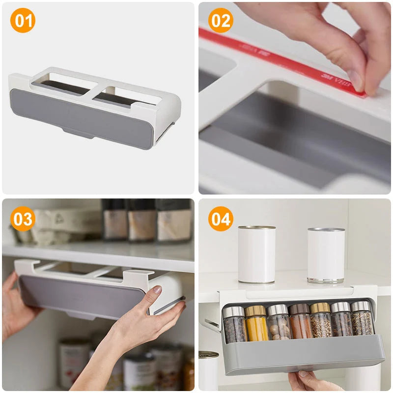 Alera Spice Rack Organizer - Under-Shelf, 6 Containers 4