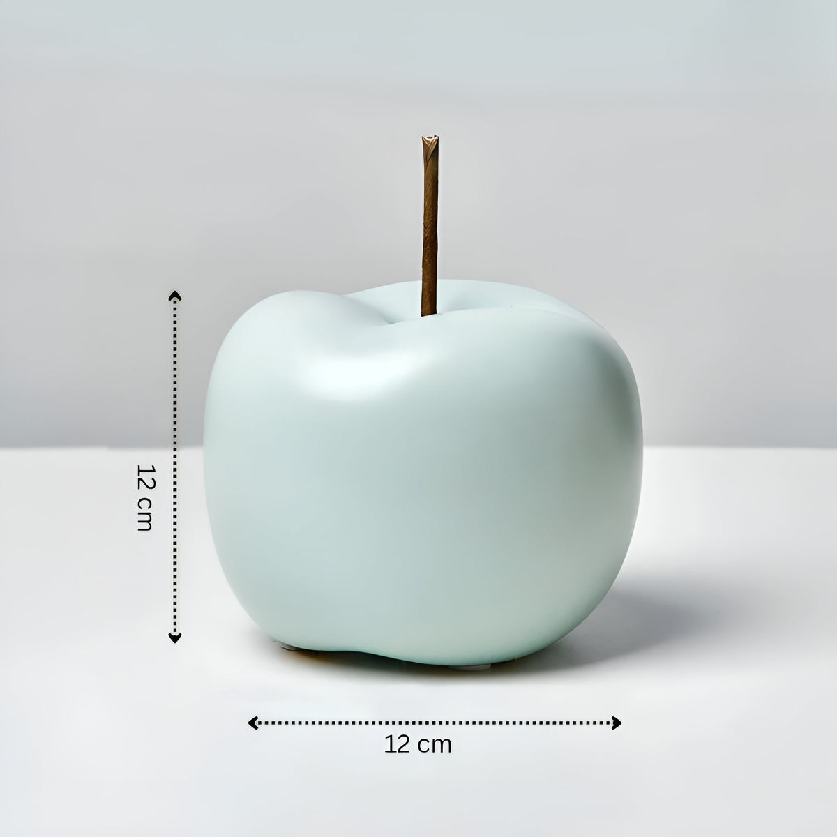 Artis Apple Ornament - Handcrafted Ceramic, Pastel Hues 0