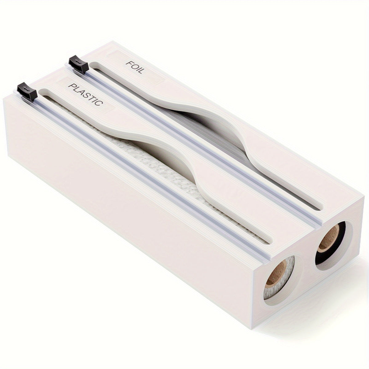 Bexley Foil Dispenser - Bamboo 2-in-1 Cutter Organizer 3