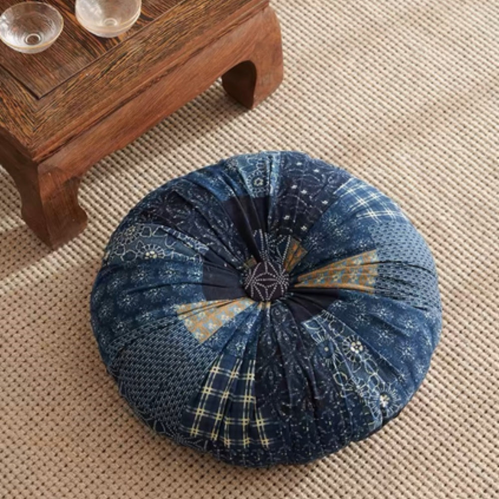 Bohara Round Cushion - Soft Microfiber, Vibrant Tribal Design 7