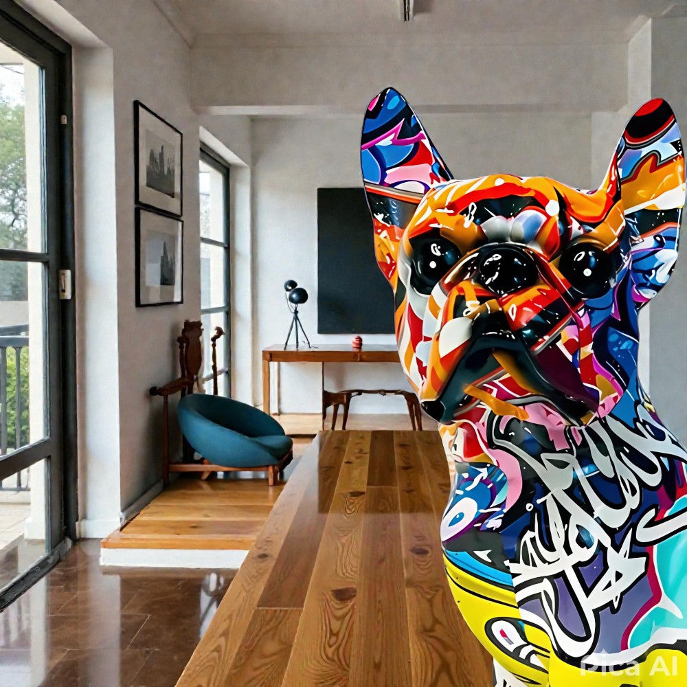 Bully Figurine - Colorful Resin, Modern Design 5