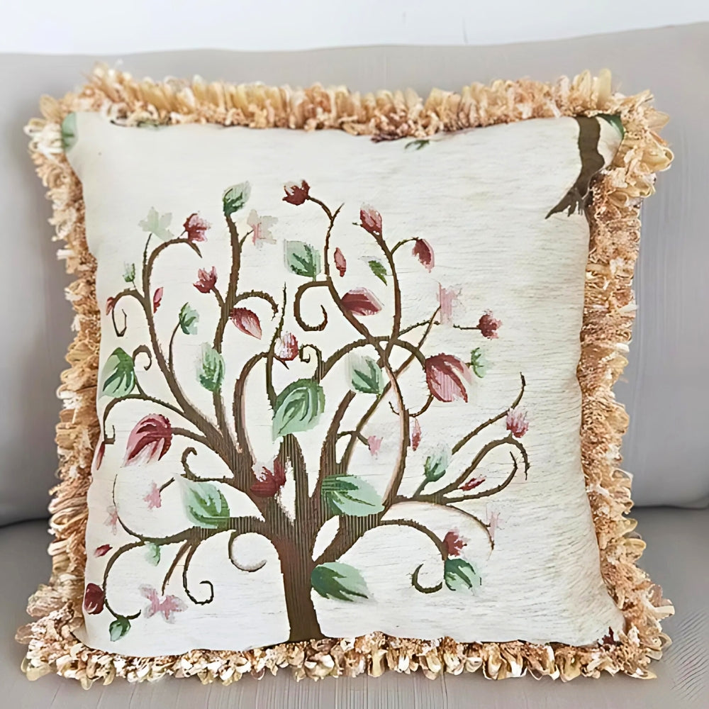 Cameron Cushion Cover - Chenille Jacquard, Elegant Floral Design for Sofa & Couch 5