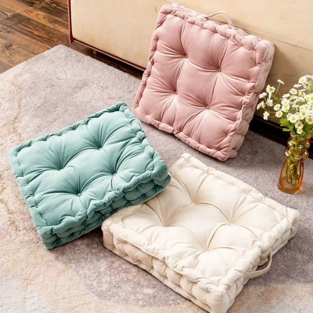 Cloudy Floor Cushion - Soft Microfiber, Multi-Use Floor Pillows 1