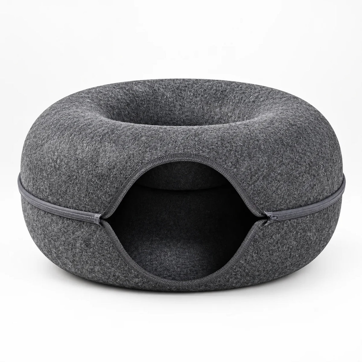 Cora Cat Cave - Donut-Shaped Hooded Bed, Cozy Enclosed Nest 4