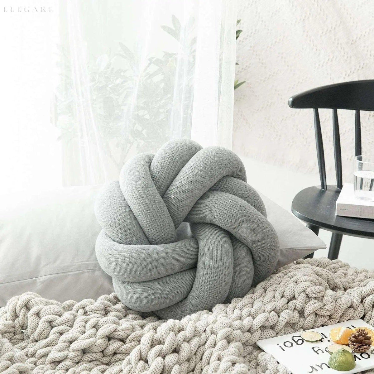 KnotLoom – Handcrafted Cotton Knot Pillow