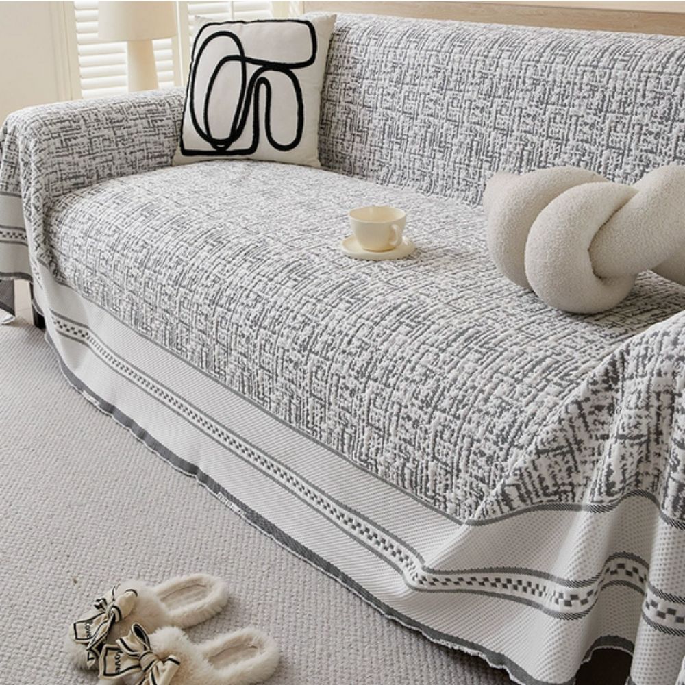 Crisp Chill Sofa Cover - Premium Ice Silk, Stretchable Fit 8