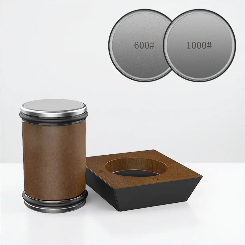 Diana Knife Sharpener Set - Diamond Grinder with Wooden Base 1