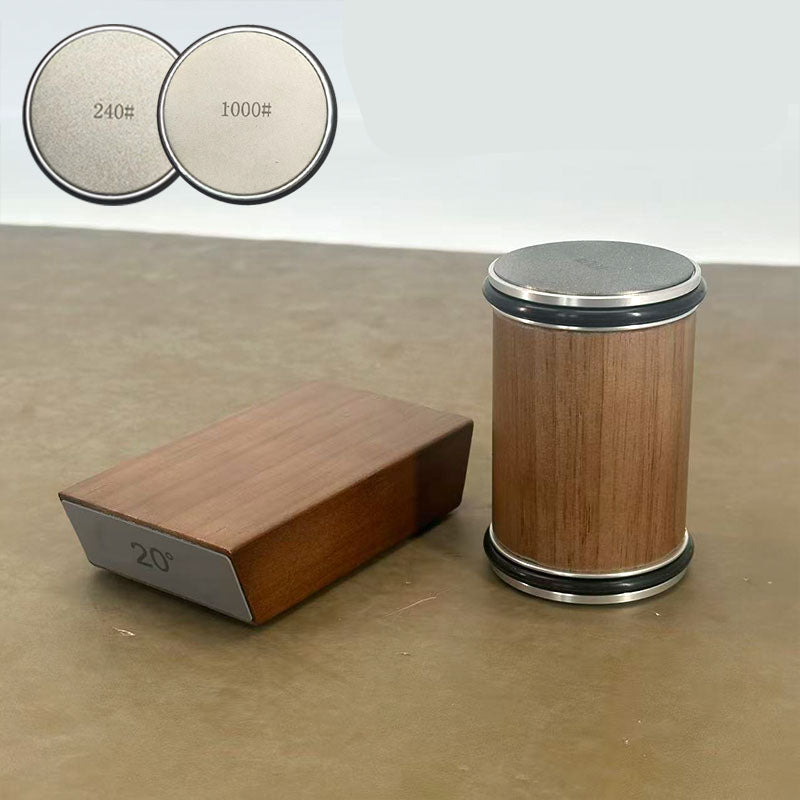 Diana Knife Sharpener Set - Diamond Grinder with Wooden Base 10