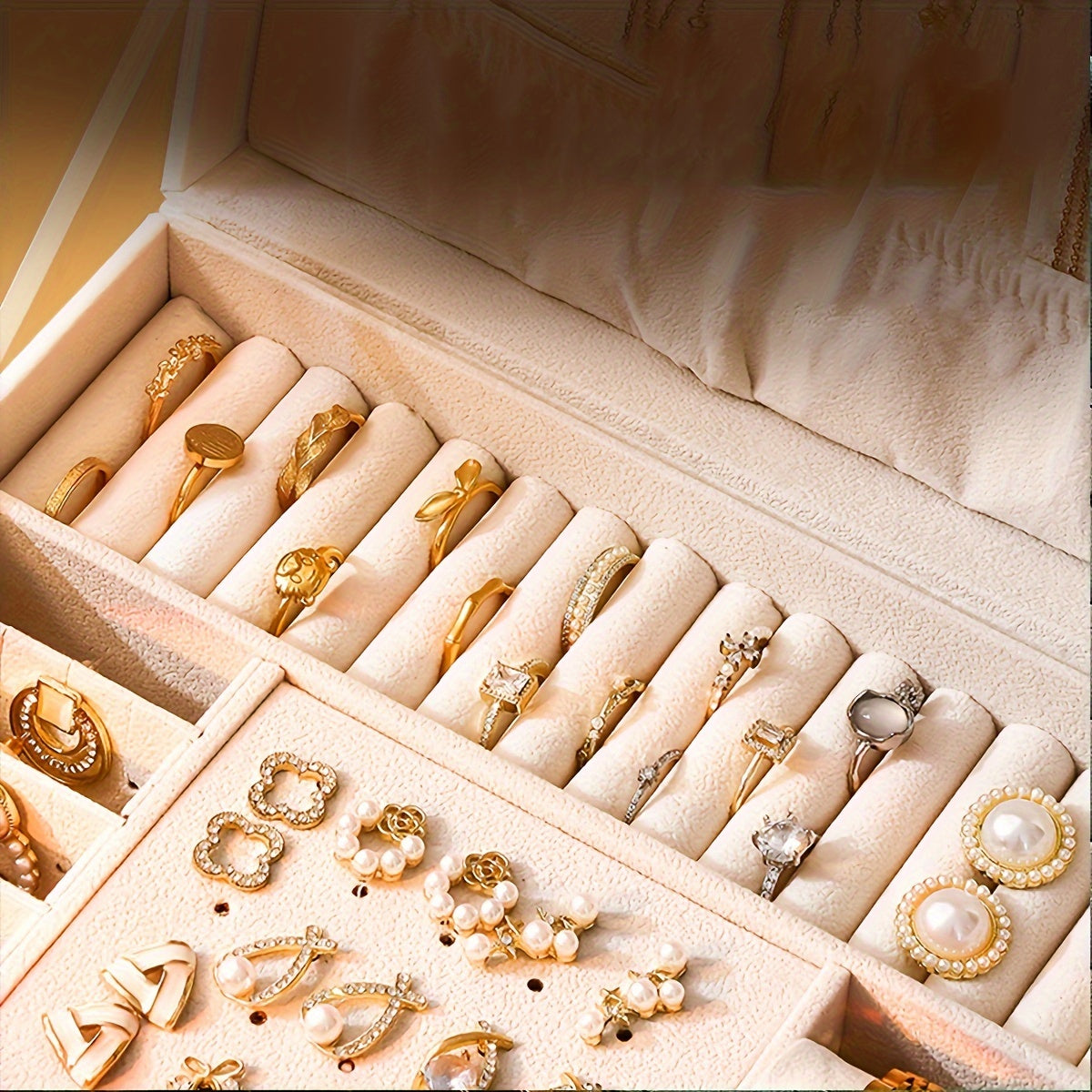 Veloura Jewelry Box – Multi-Drawer Organizer – Elegant Storage Solution