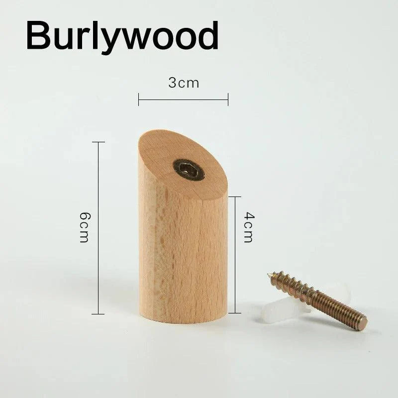 Elara Wall Hook - Solid Wood, Modern Coat Hook and Key Holder 0