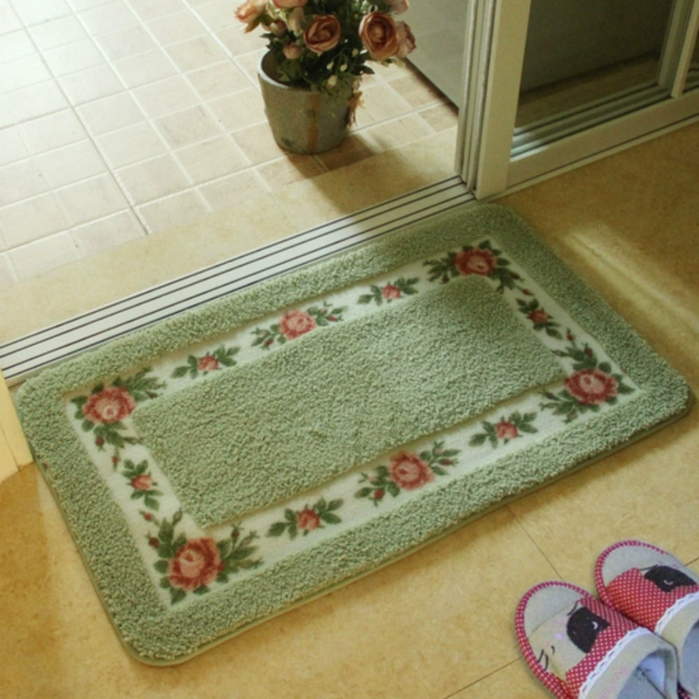 Flora Bath Mat - Soft Microfiber, Non-Slip, Quick-Dry 6