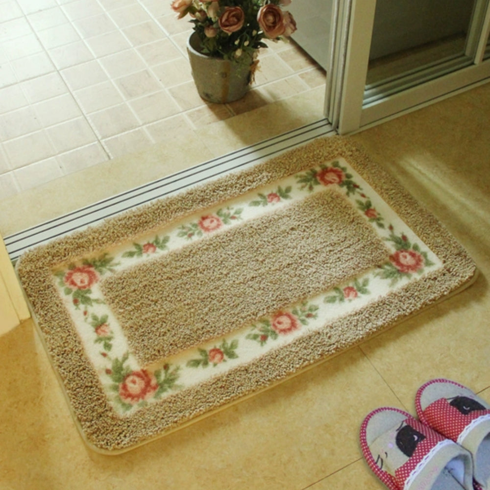Flora Bath Mat - Soft Microfiber, Non-Slip, Quick-Dry 9