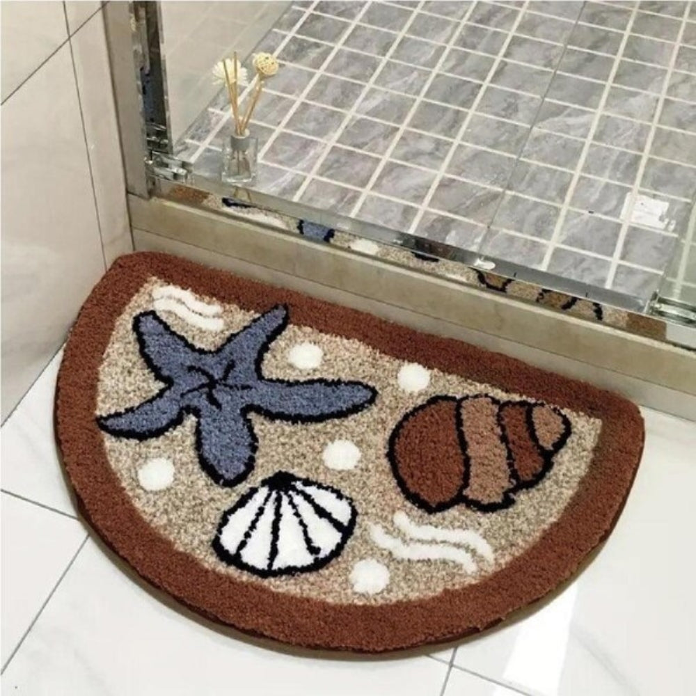 Fuzzy Bath Mat - Non-Slip, Colorful Design 0