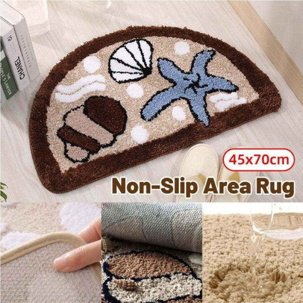 Fuzzy Bath Mat - Non-Slip, Colorful Design 1