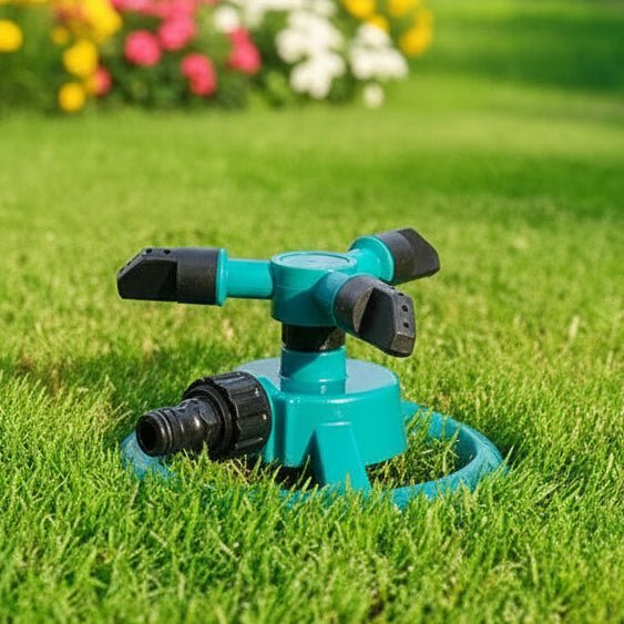 SpinSprout 360 – Compact Garden Sprinkler – Even Water Distribution Tool
