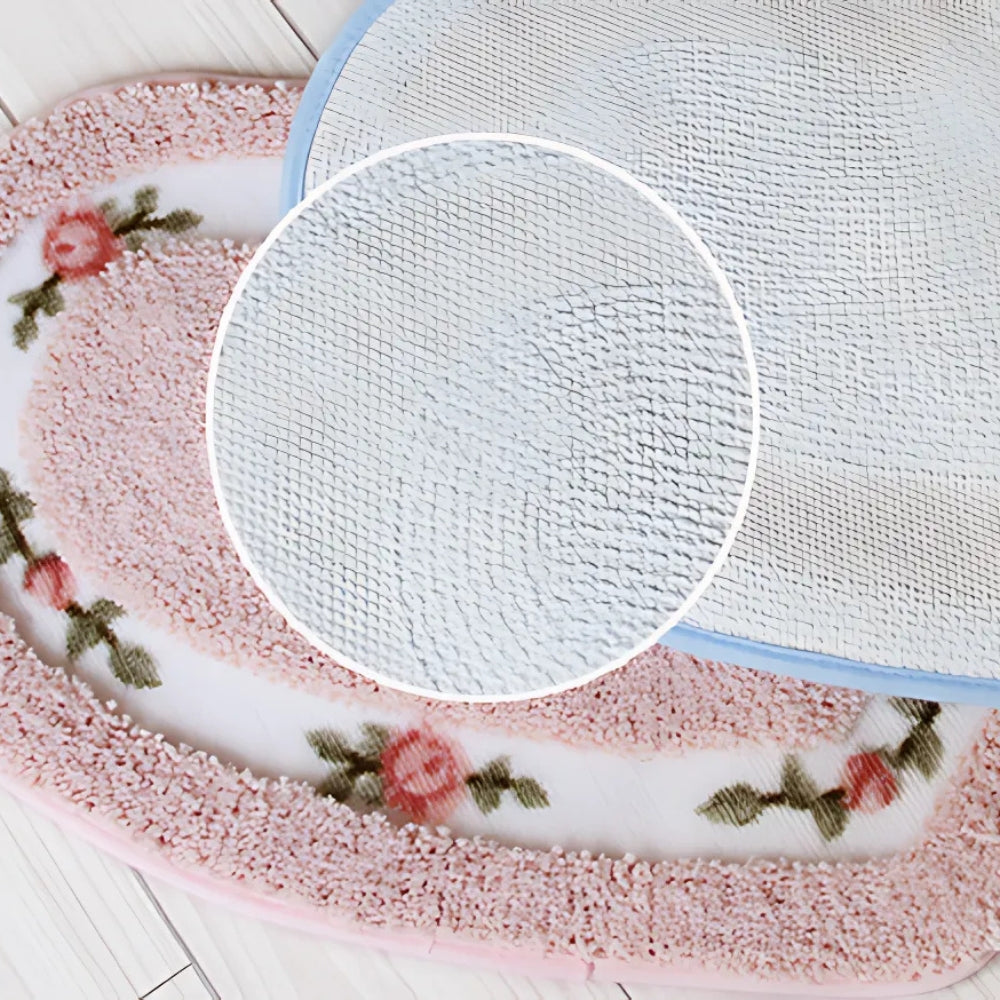 Haven Bath Mat - Heart-Shaped Soft Microfiber, Non-Slip Design 2