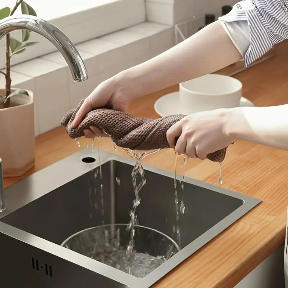 Haven Honeycomb Kitchen Towels - 100% Cotton, Super Absorbent Tea Towels 6