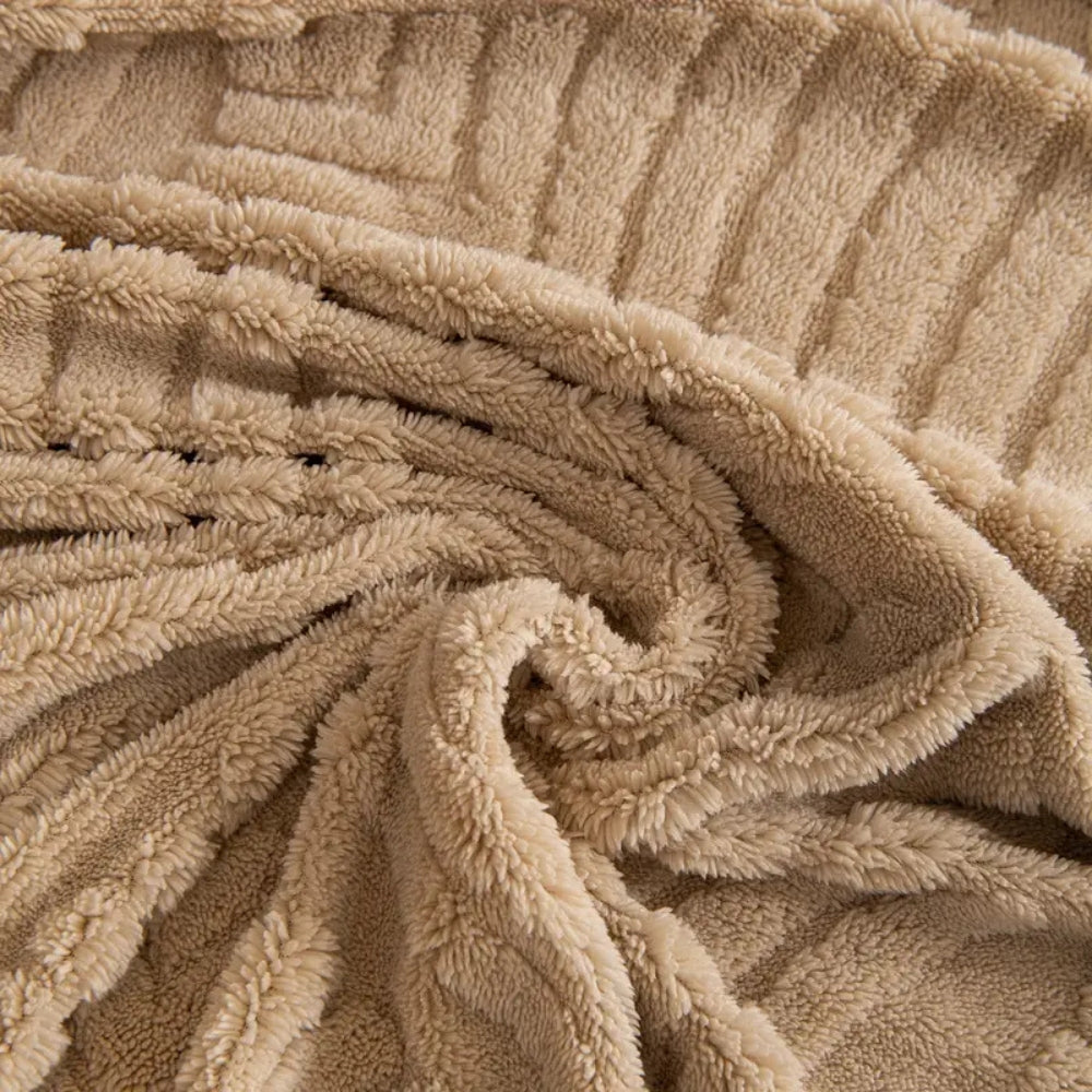 Haven Sofa Cover - Herringbone Fleece, Pet-Friendly Slipcover 8
