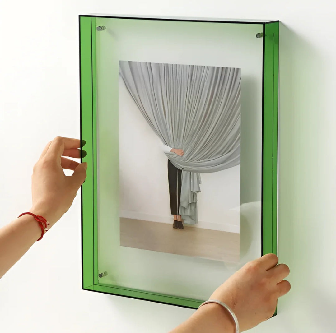 Helix Acrylic Photo Frame - Transparent Minimalist Design, Versatile Display 4