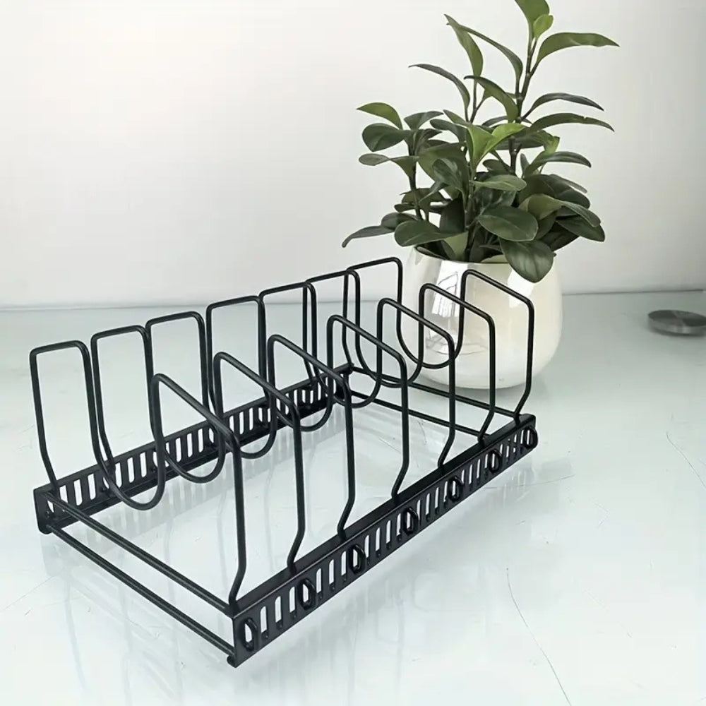 Ironclad Kitchen Rack - Adjustable Iron Utensil Holder 7