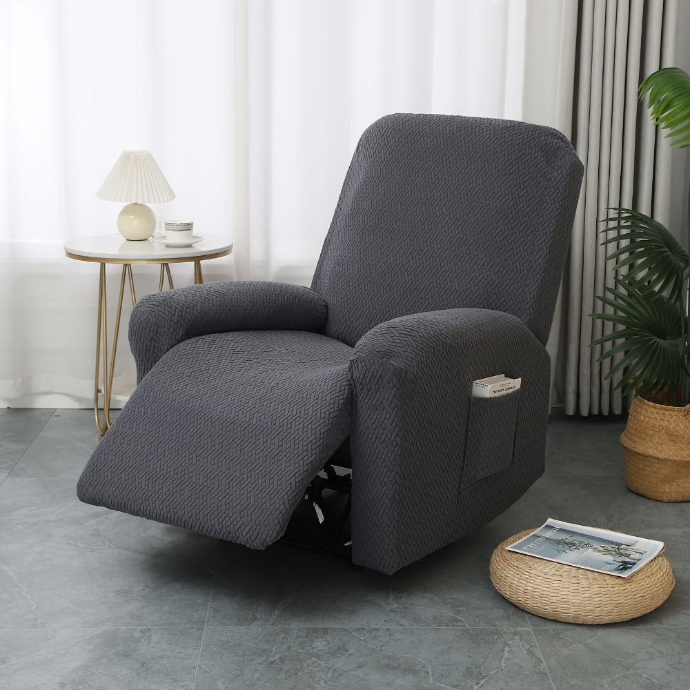 Juno Recliner Chair Cover - Soft Microfiber with Pocket, Fitted Protection 2