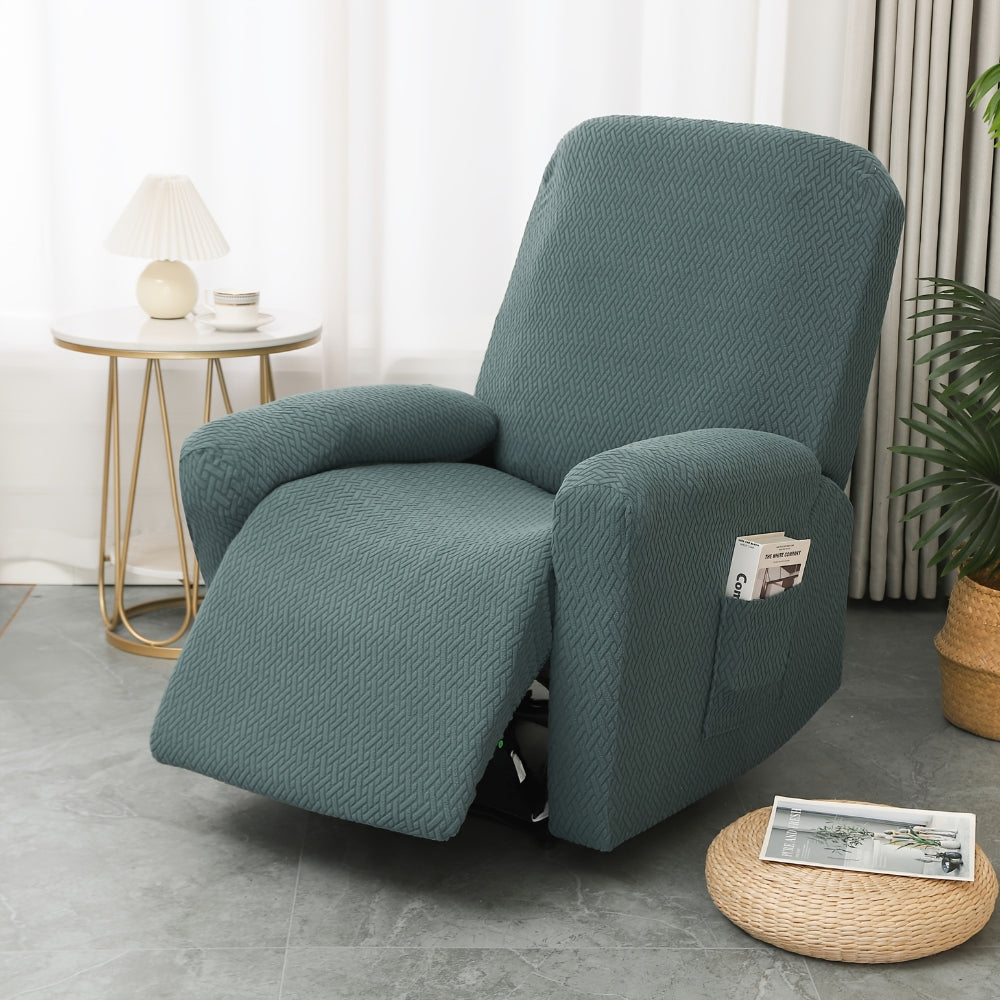 Juno Recliner Chair Cover - Soft Microfiber with Pocket, Fitted Protection 4