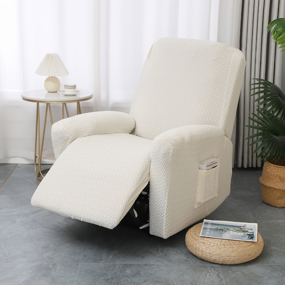 Juno Recliner Chair Cover - Soft Microfiber with Pocket, Fitted Protection 6