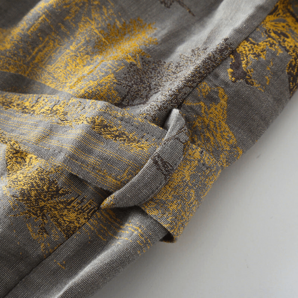 Karma Bathrobe - 100% Cotton Gauze, Unisex Kimono Design 4