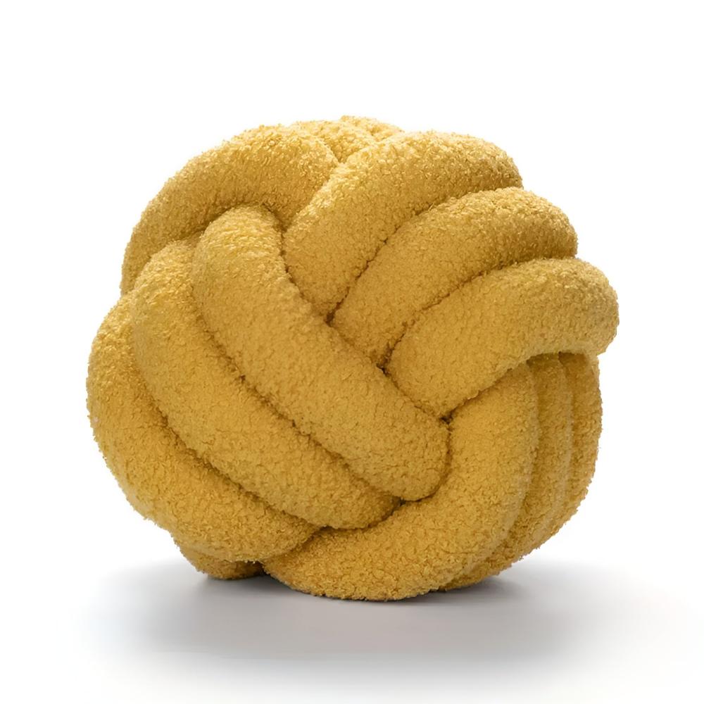 Knotty Cushion - Soft Lambswool, Cozy Flower Design 0