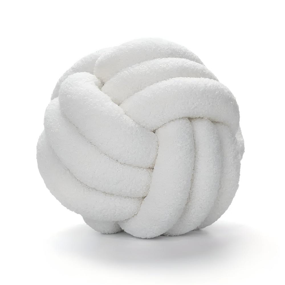 Knotty Cushion - Soft Lambswool, Cozy Flower Design 3