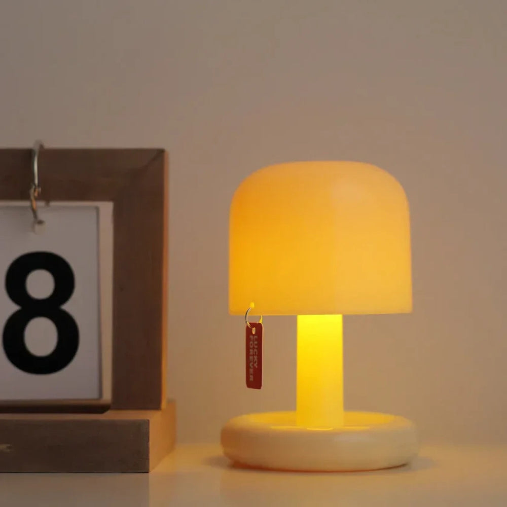 Lumia Mushroom Night Light - Portable PC Lamp, Soft Glow 0