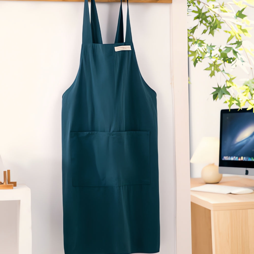 Maven Chef Apron - Cotton, Cross-Back Design with Pockets 1