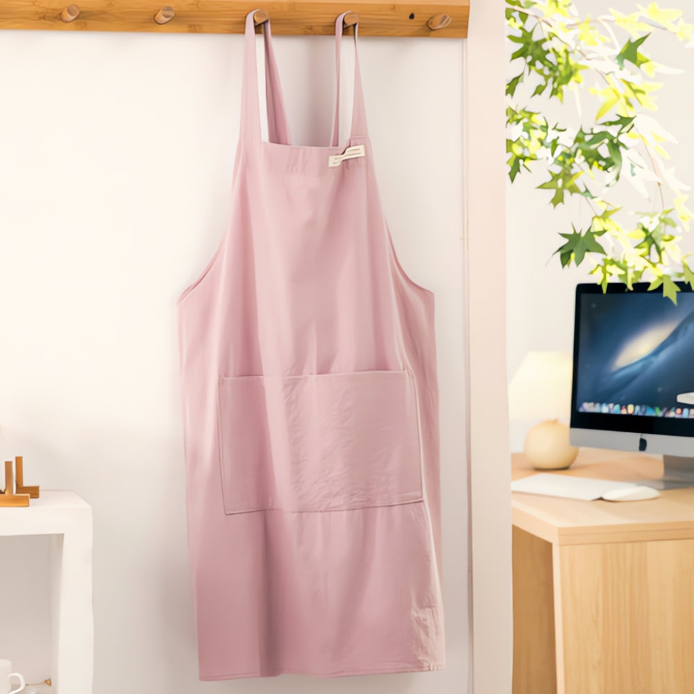 Maven Chef Apron - Cotton, Cross-Back Design with Pockets 4