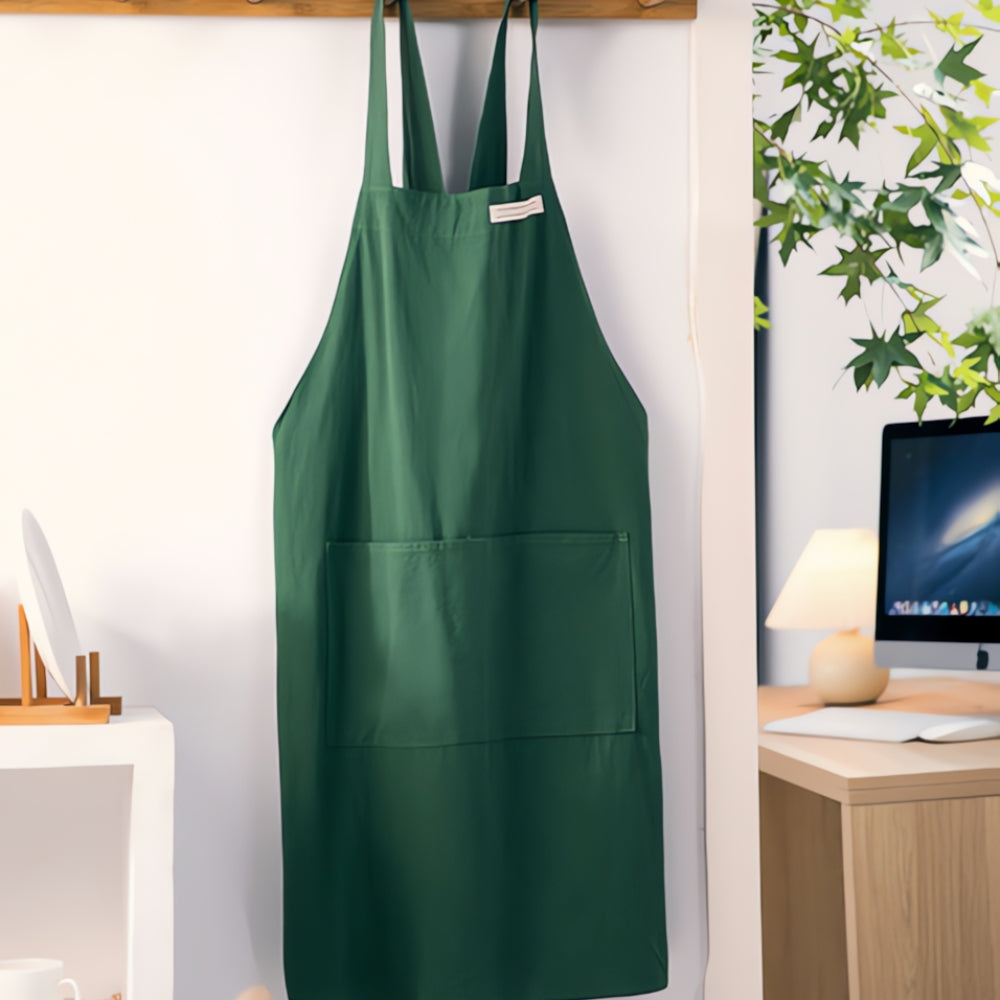 Maven Chef Apron - Cotton, Cross-Back Design with Pockets 5