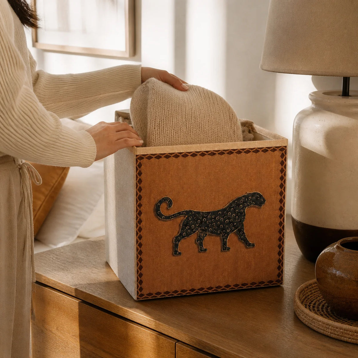 Maven Storage Basket - Oxford Cloth, Collapsible Cube 1