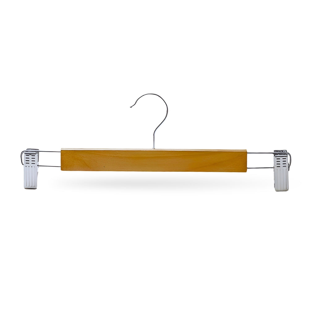 Maxwell Pants Hangers - Wooden with Clips, 10pcs Set 6