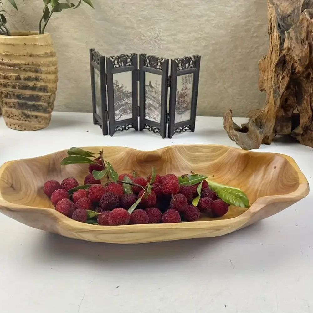 Mira Serving Tray - Rustic Wood, Vintage Design 5