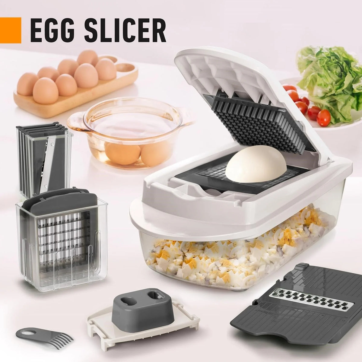 Nexa Vegetable Slicer - 10-in-1 with 8 Blades, Built-In Container 4