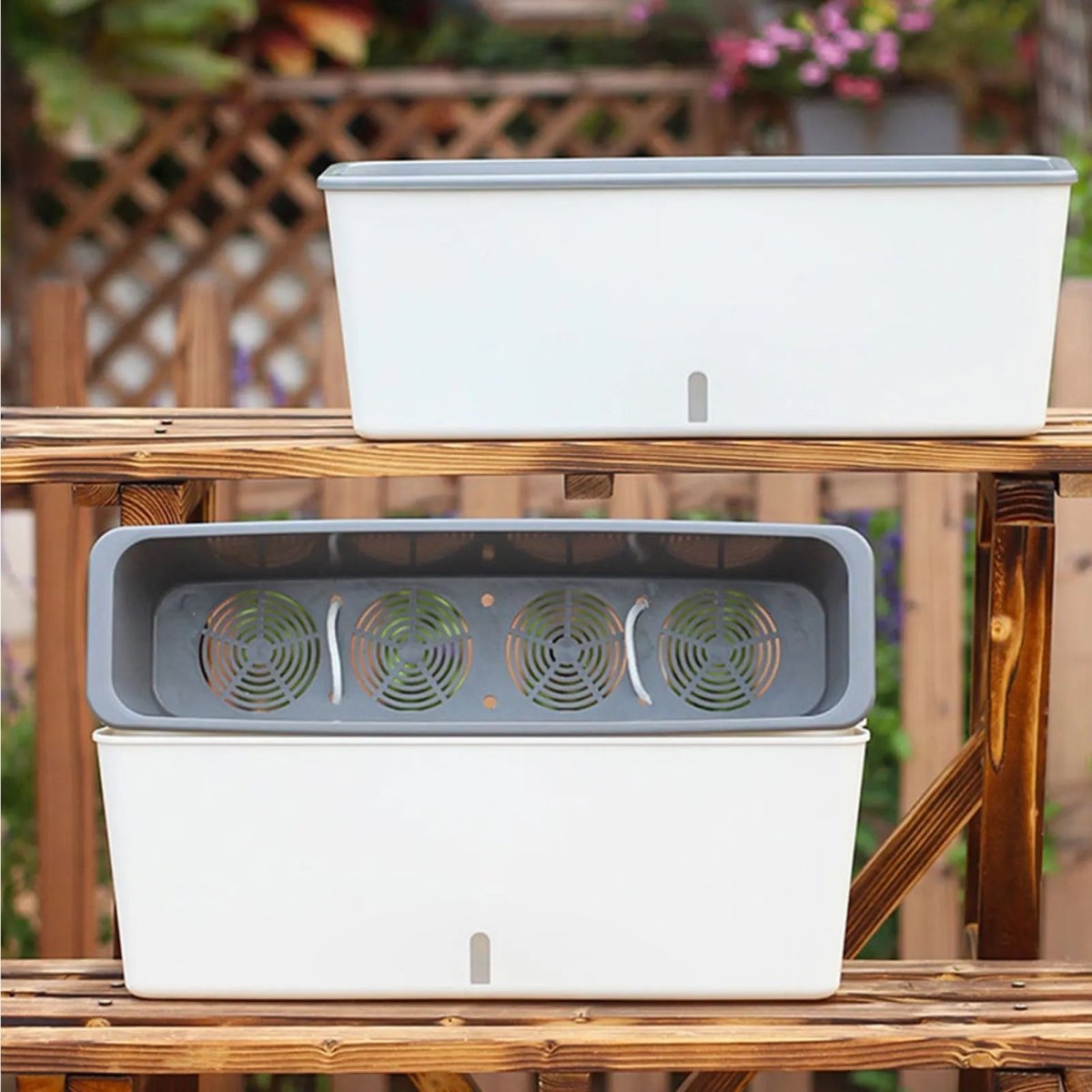GreenFlow – Self-Watering Planter Box – Smart Indoor Herb Garden