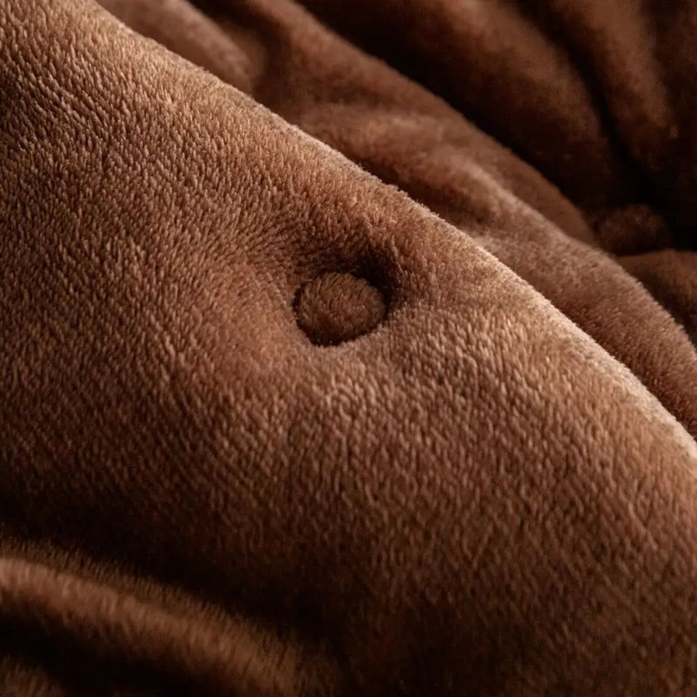 Plush Sofa Cover - Soft Microfiber, Dog-Proof Protection 1