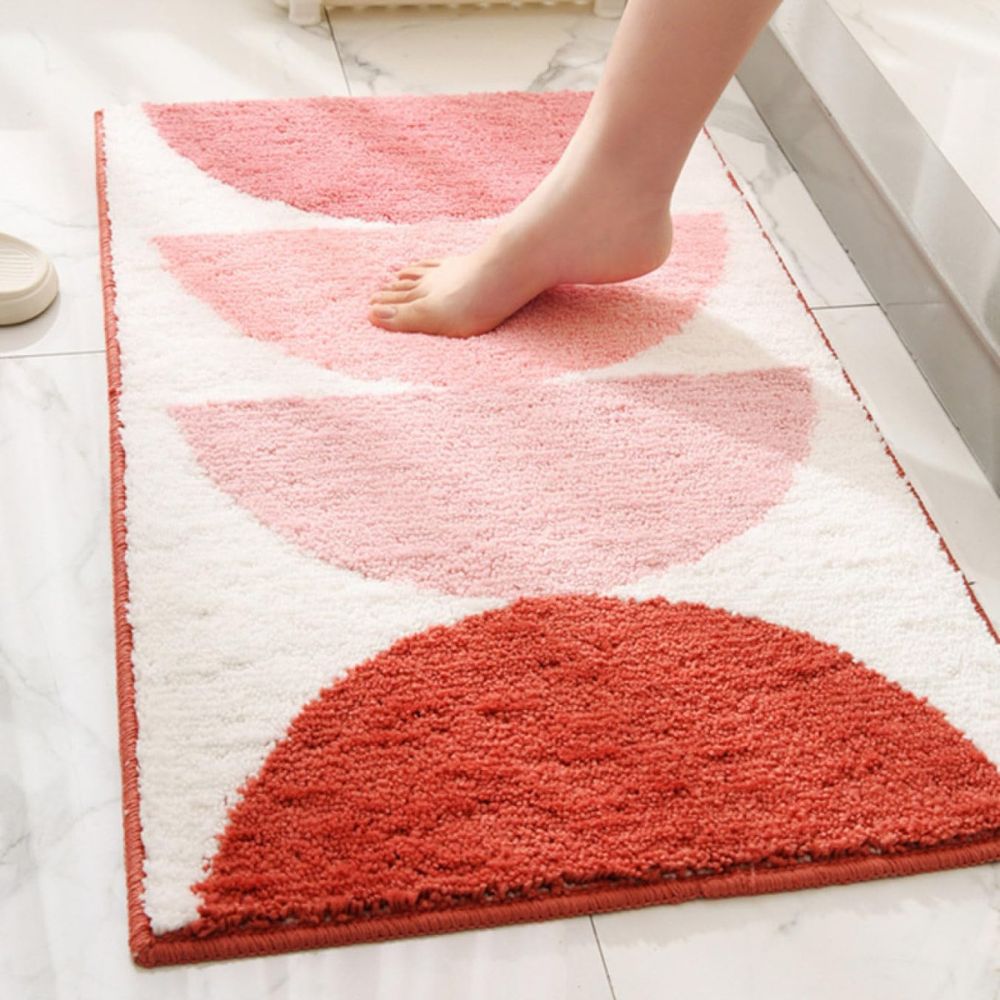 Rainbow Sunset Bath Mat - Microfiber, Non-Slip, Absorbent 7