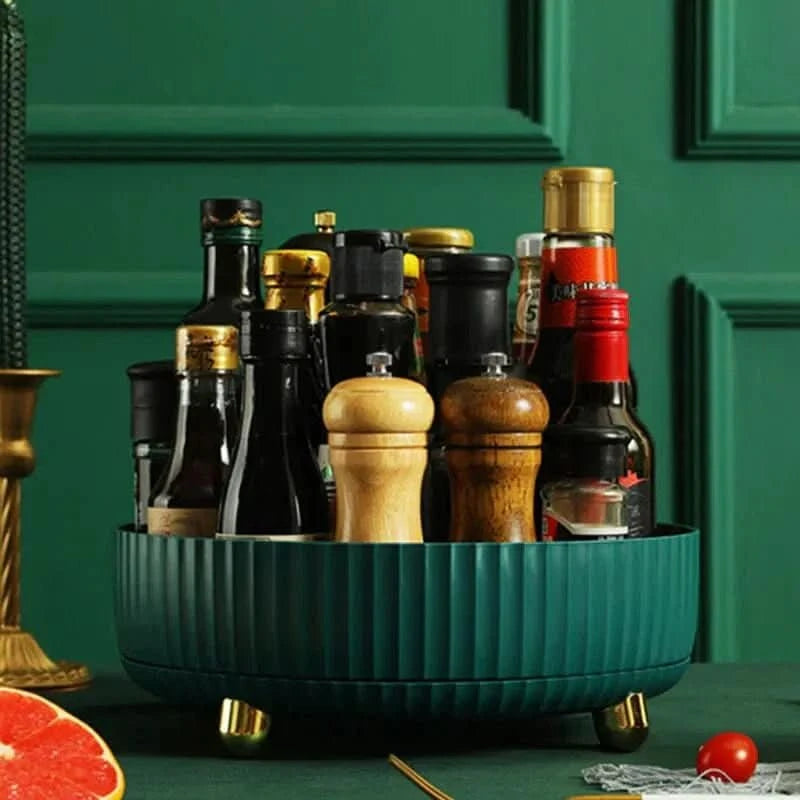 Roto Lazy Susan Turntable - High-Quality Plastic, Space-Saving Organizer 1