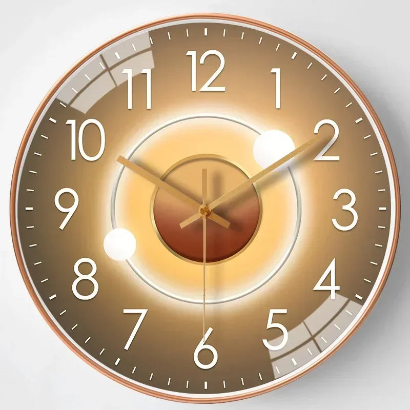 QuietAura Clock - Wall Clock - Classic Style - Silent Timekeeping
