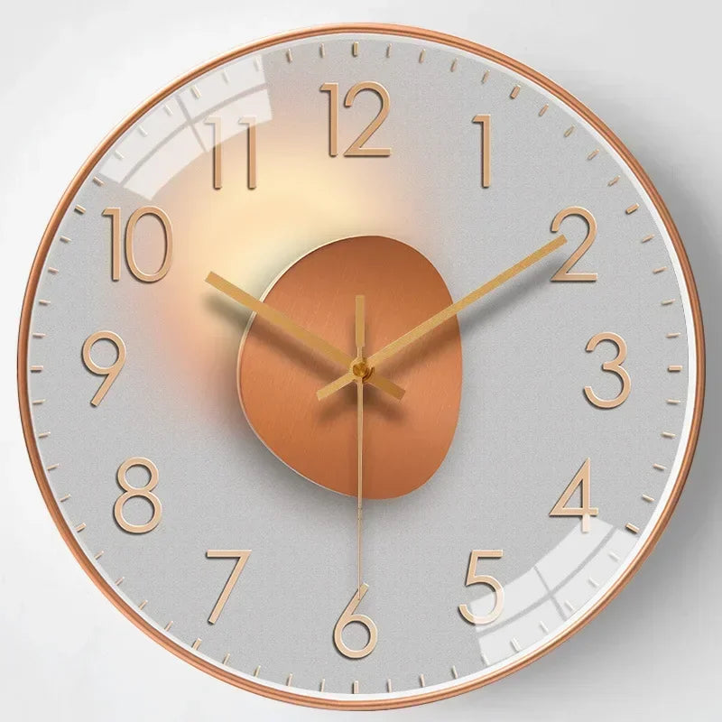 QuietAura Clock - Wall Clock - Classic Style - Silent Timekeeping