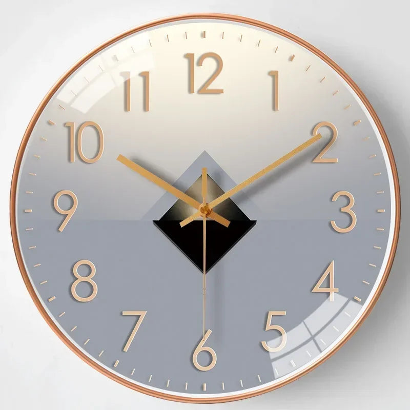 QuietAura Clock - Wall Clock - Classic Style - Silent Timekeeping