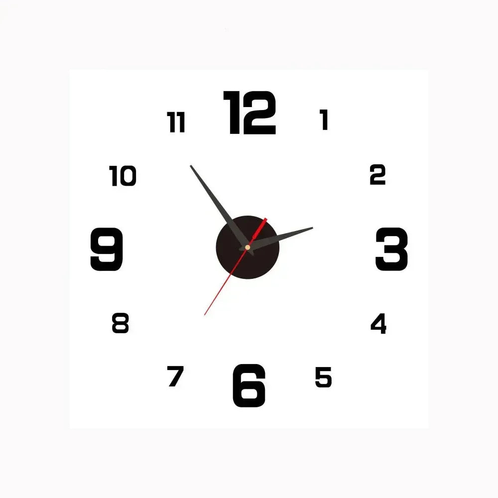 QuietAura Clock - Wall Clock - Classic Style - Silent Timekeeping